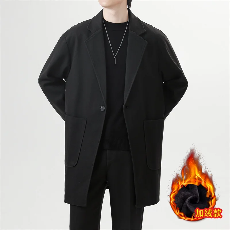 Custom groom dress jacket men autumn and winter suit Korean style light mature style suit jacket wedding dress