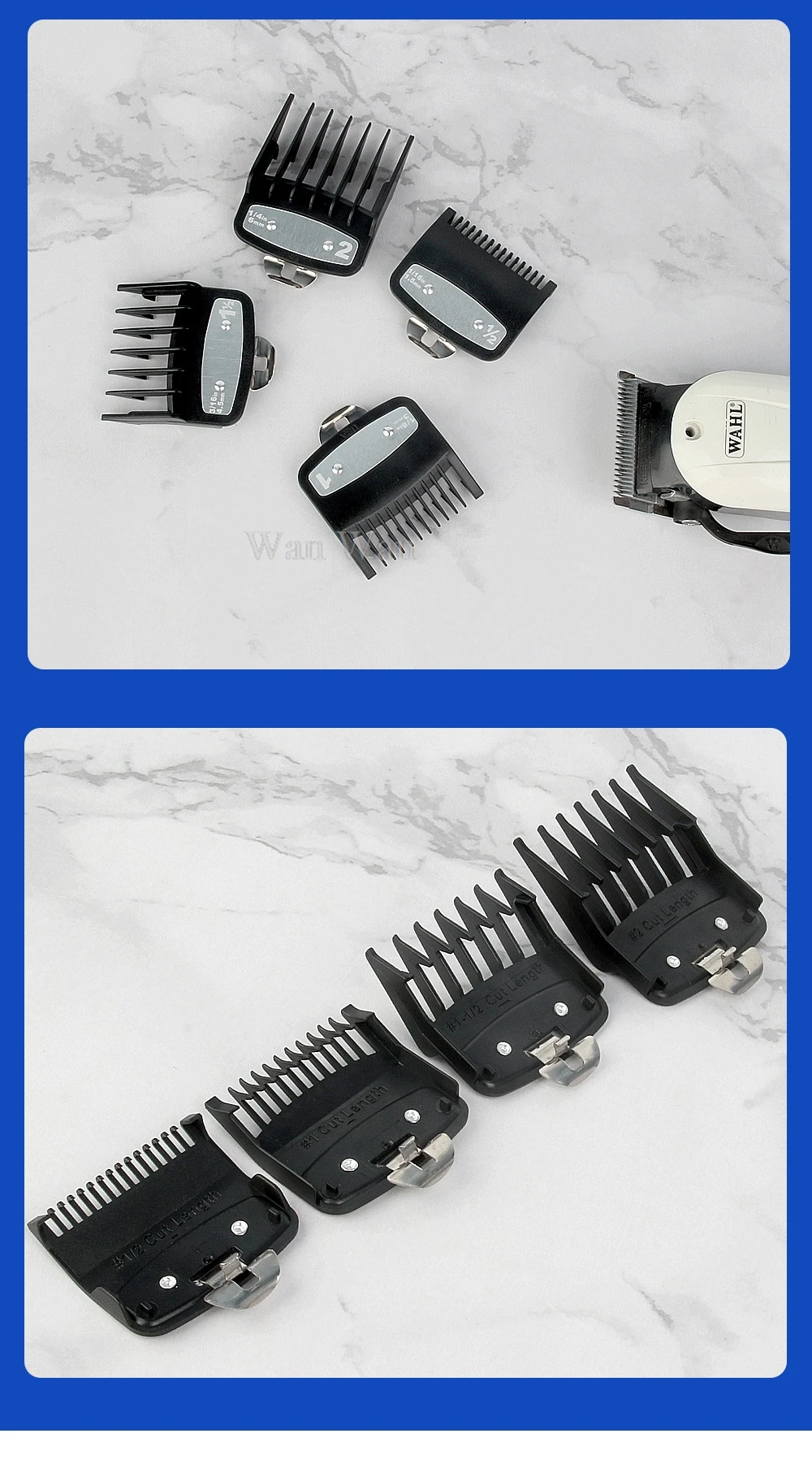2/3/4Pcs Haar Clipper Wachen Für Wahl Haar Trimmer Pro Schneiden Guide Kämme Farbe Grenze Kamm friseur Haarschnitt Werkzeuge Y1113 – Detail 12