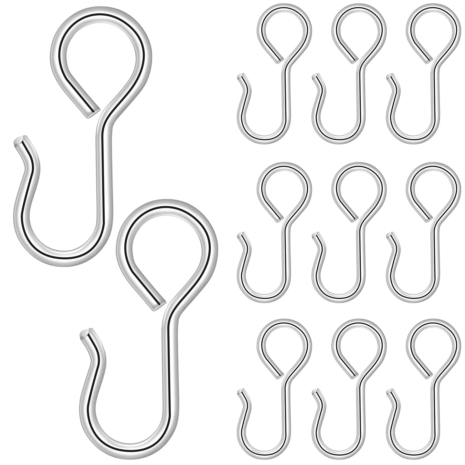 

50 Pcs Car Stainless Steel Metal Hook Curtain Hooks Seat Cover Fixing for Seats Iron Mat Cushion