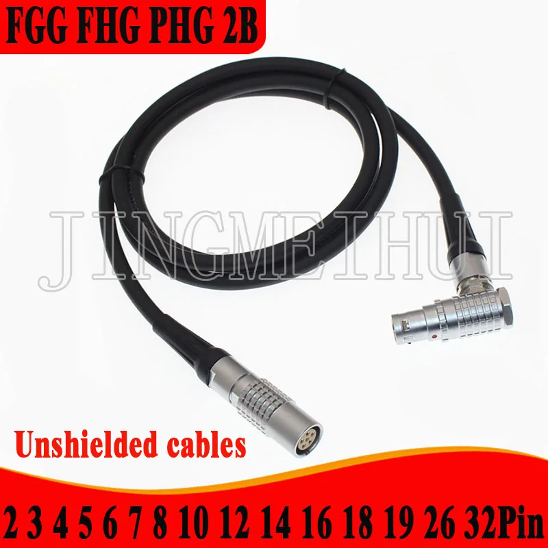 

EEG FGG FHG PHG 2B Male and female plugs External nut fixing socket Solder 1 m Unshielded cable 2 3 4 5 6 7 8 10 12 14 16 18 pin