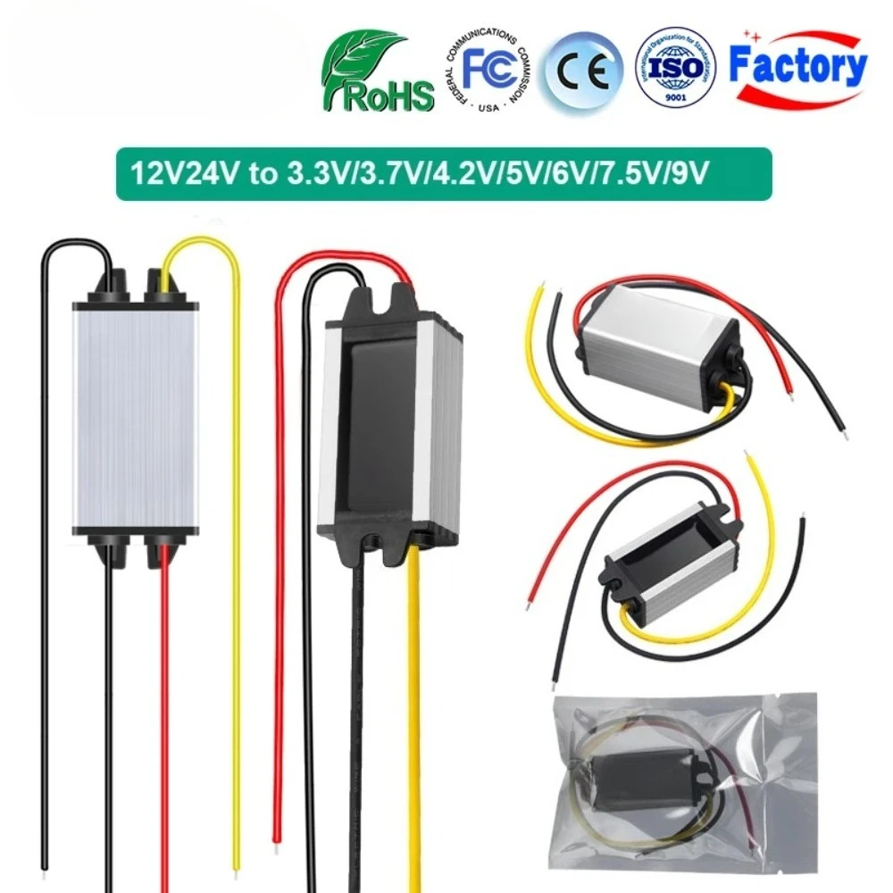 

DC DC 12V24V to 5V 3.3V 3.7V 4.2V 6V 7.5V 9V 5A Converter Power Supply Voltage Buck Step-down Module Regulator For Car LED