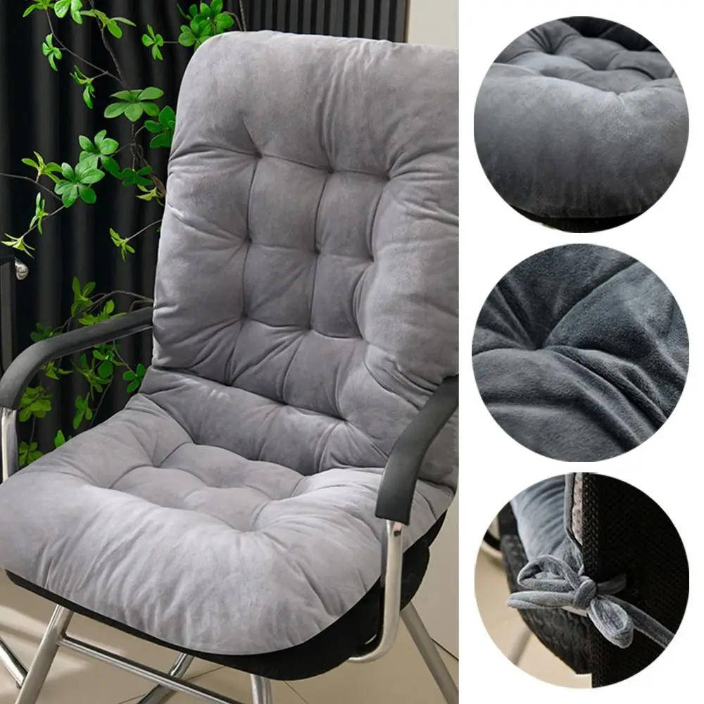 

Thickened 45*93cm Chair Cushion Washable Hammock Chair Cotton Pads 2 in 1 Long Pouf Backrest Pillow Sun Lounger