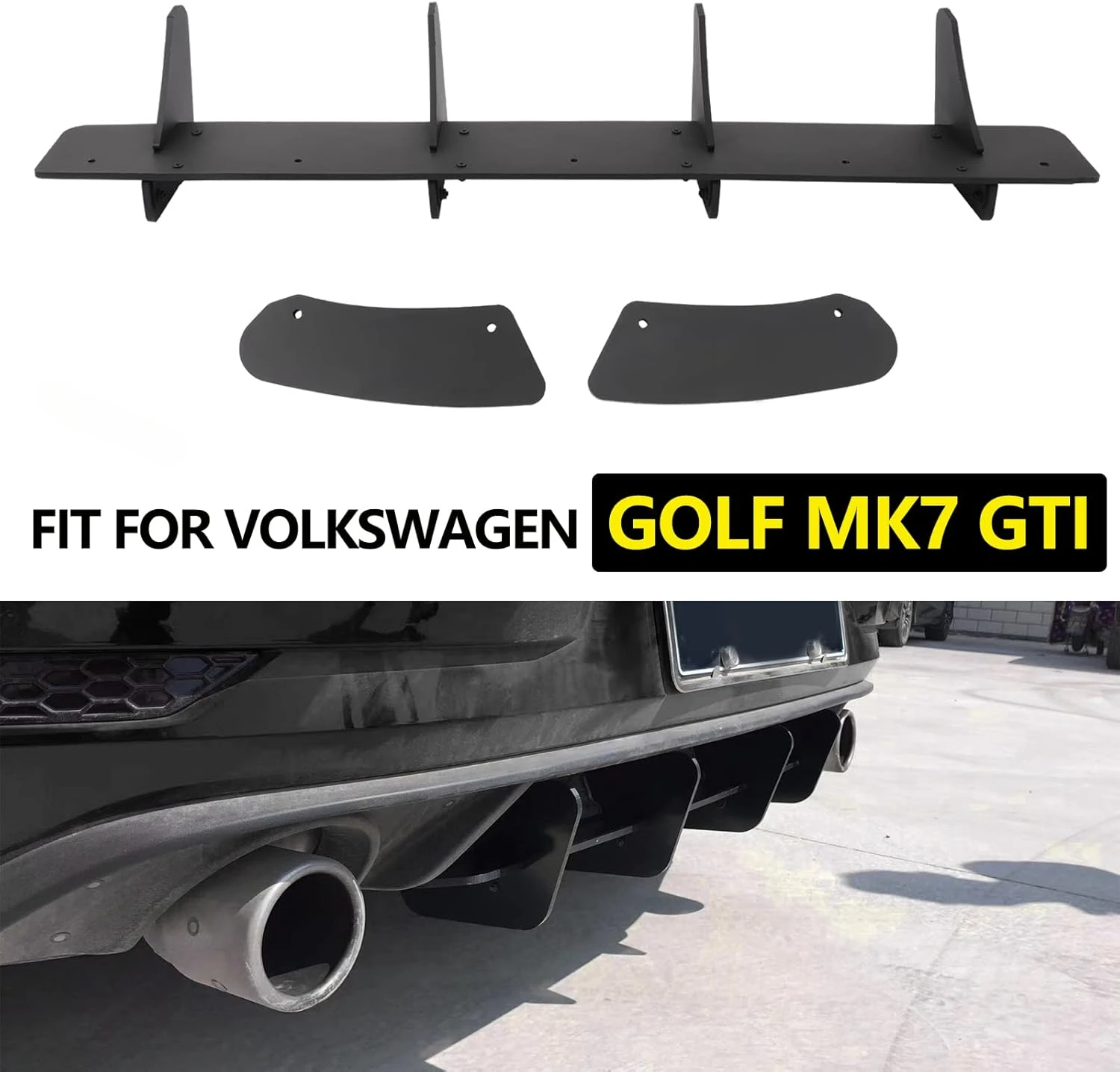 Per Volkswagen Golf 7 VII MK7 GTI paraurti posteriore Spoiler posteriore tetto labbro diffusore Splitter Valance Spoiler Bodykit accessori Tuning