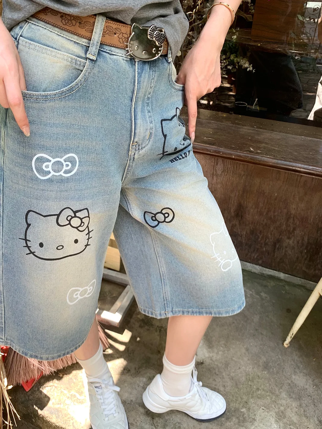 

Женские джинсы свободного прямого кроя с эффектом утяжки, модель 2026 года, летняя новинка, универсальные, средней длины, из натурального хлопка, с завышенной талией