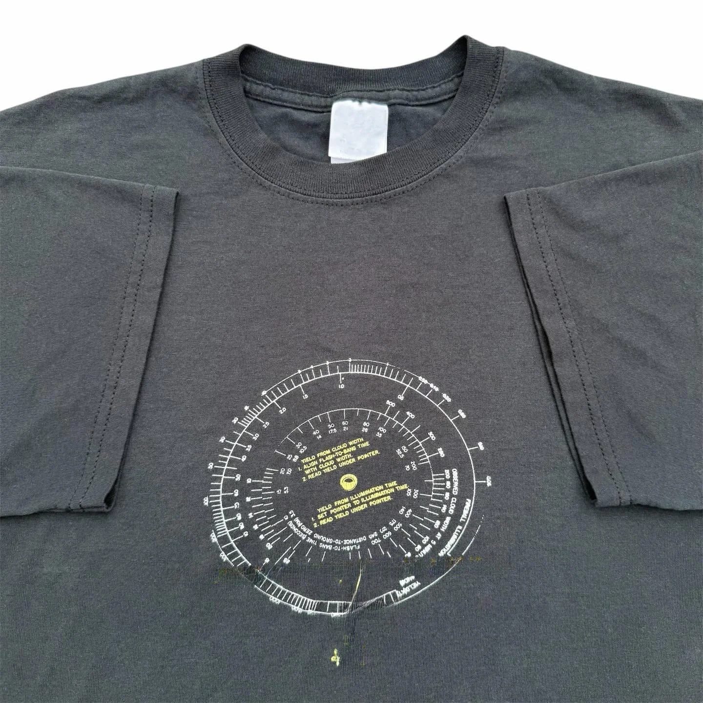 Dark Metal Style Short Sleeve T-Shirt Math Rock Band Themed Studio Wang Illness Retro American Core Cotton round Neck Tee