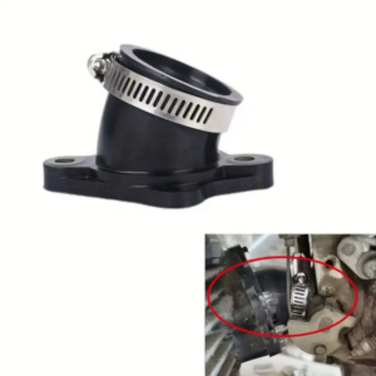 Carburetor Intake Manifold Boot Pipe 30MM Replacement Parts For CG250cc Engine ATV Quad Dirt Bike Off Road Motorcycle Scooter