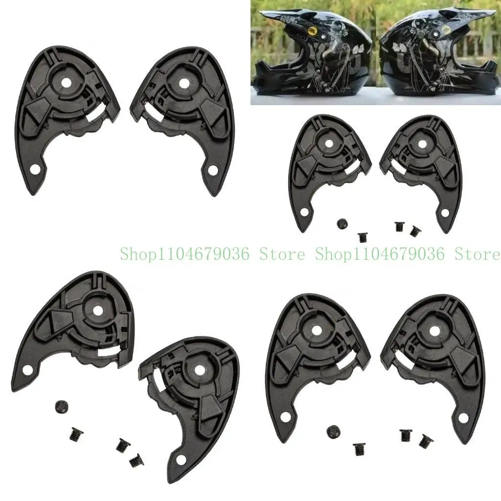 

652F 1Pair Shield Pivots Base Plate Black for SHAFT 551 Helmets Base Plate