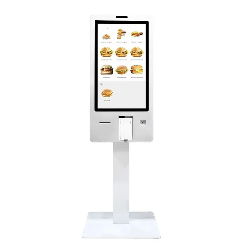 Restaurant 21.5 Inch Order Touch Screen POS System Self Pay Machine Self Service Order Payment Kiosk
