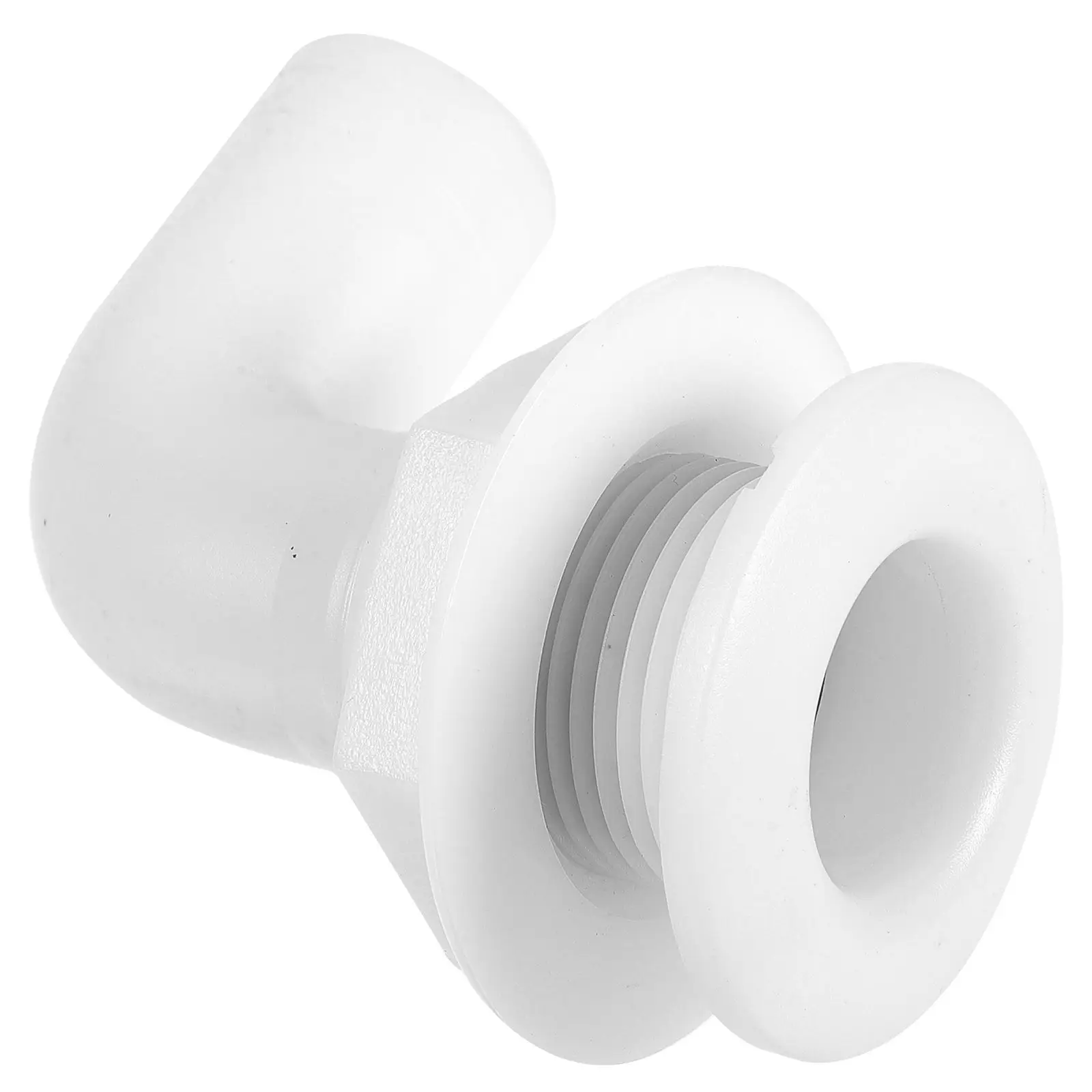 

s 90 Degree Marine Bilge Drain Scupper Fittings for Yacht Boat Bottom White Plastic Smooth Flow Easy Installation
