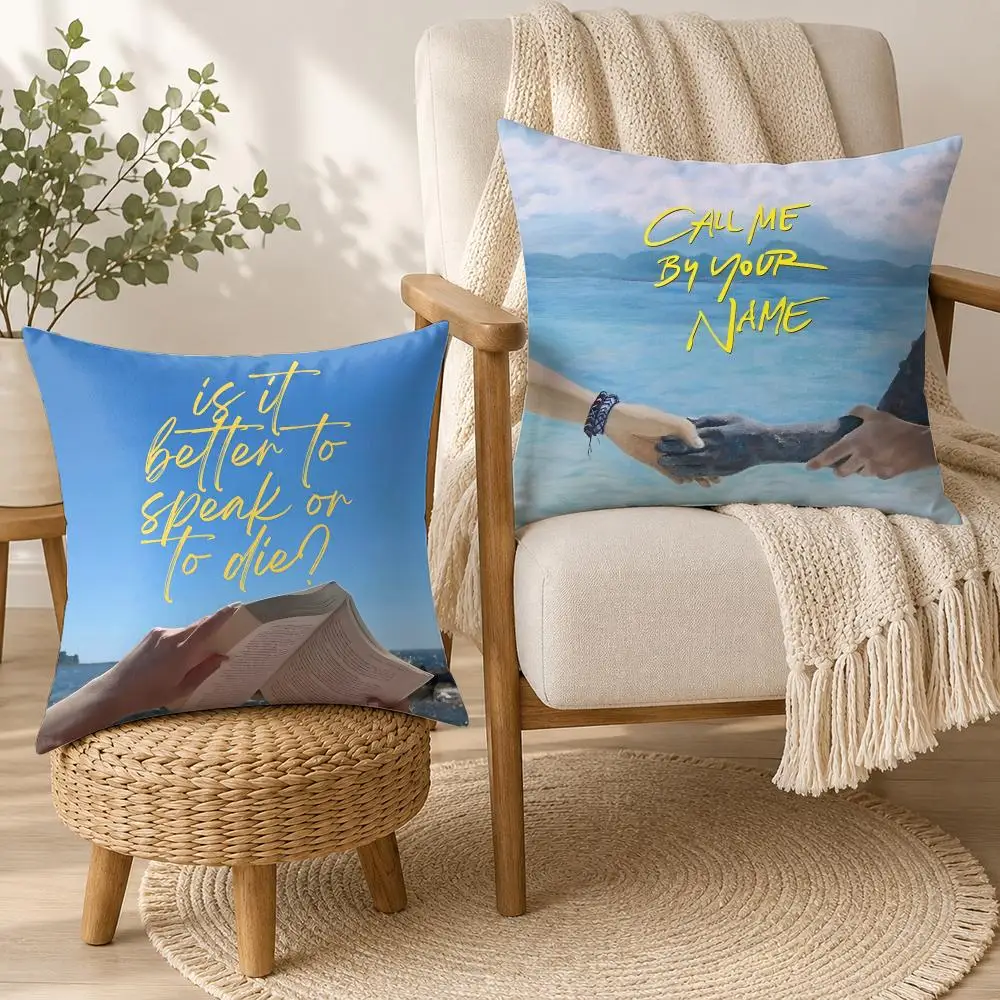 Call Me By Your Name Anime Cushion Cover Square Decorative Throw Pillow 40x40cm For Sofa Bedroom Living Room Home Decor
