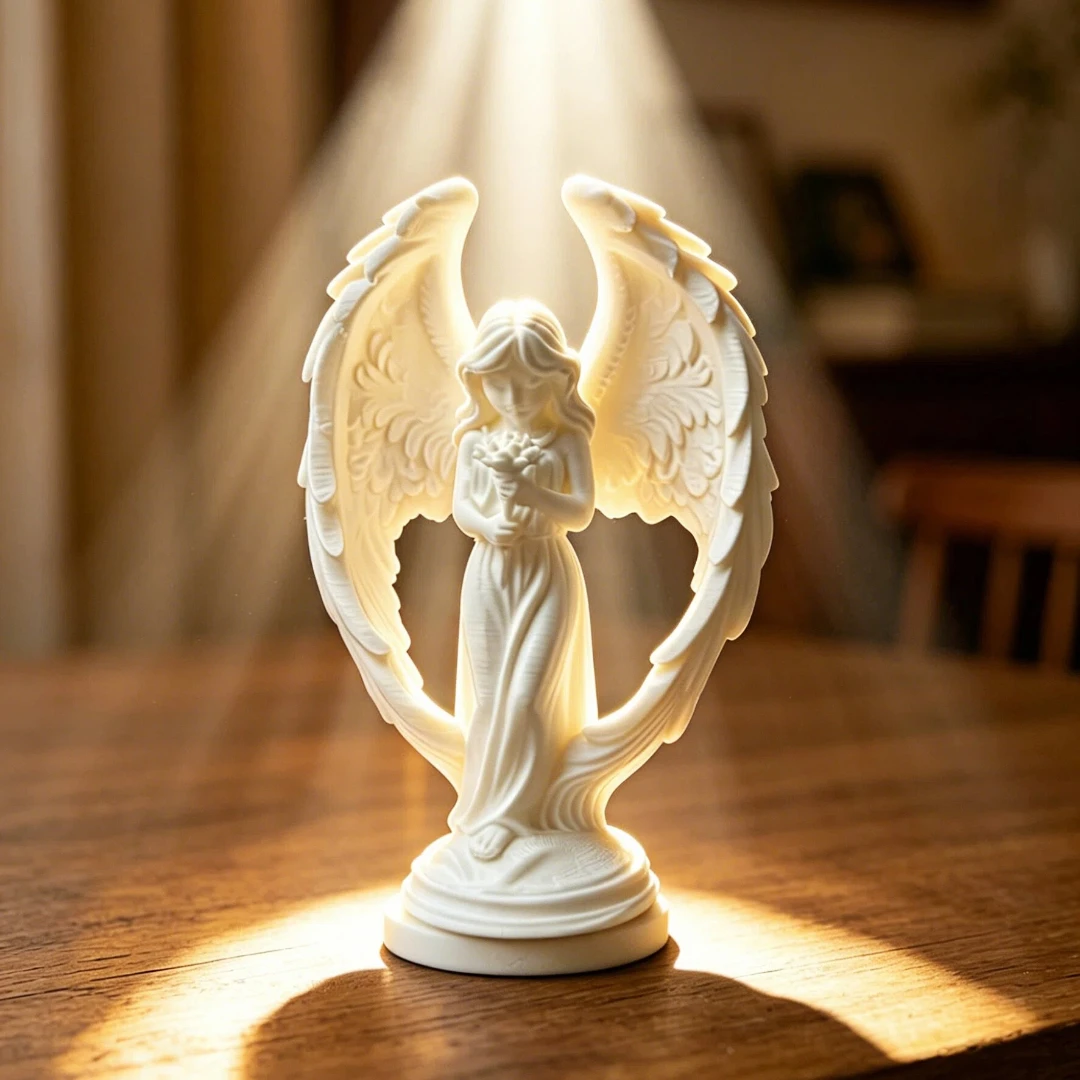 European Style Winged Flower Fairy Ornament White Guardian Angel Garden Pot Landscaping Decor Healing Confession Desktop Decorat