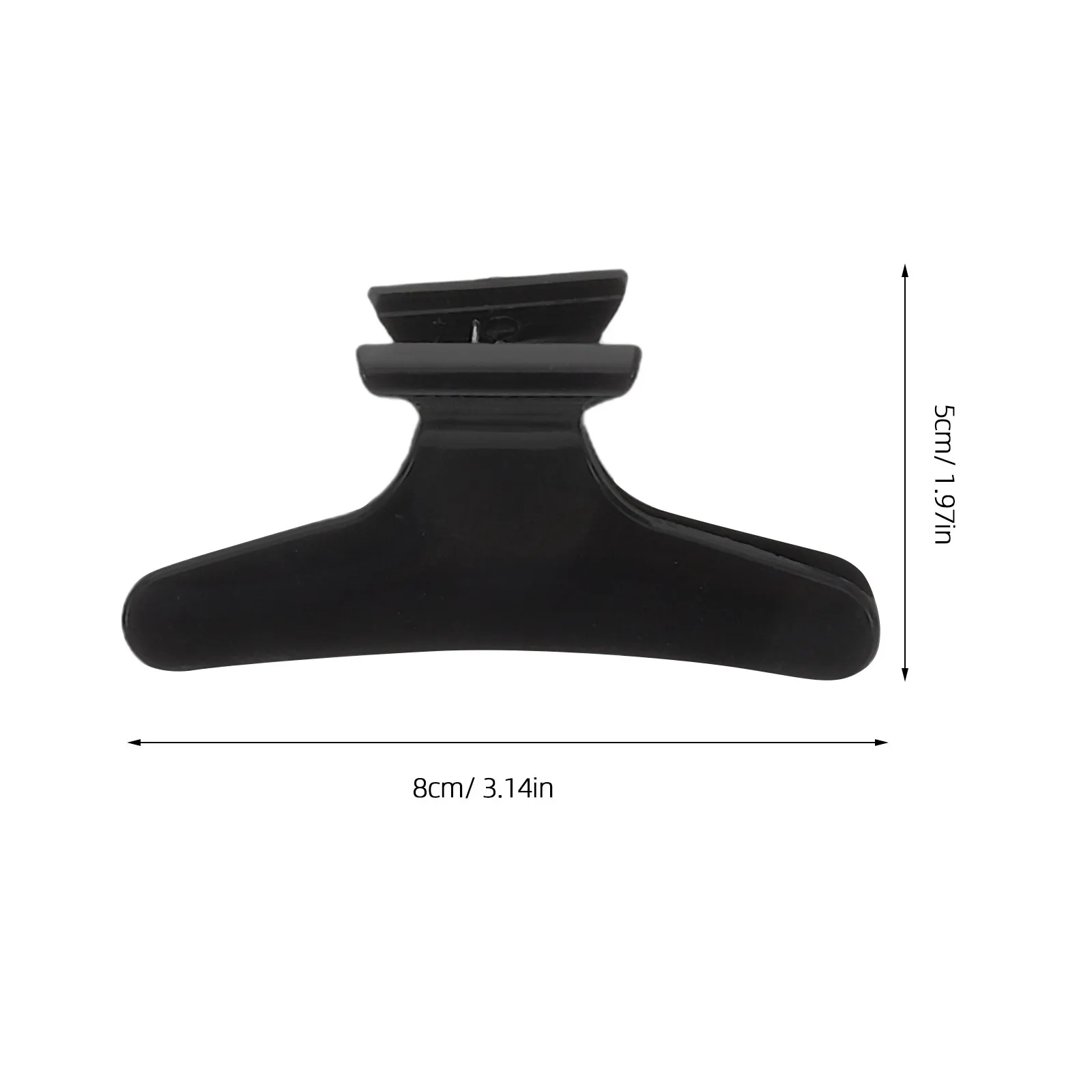 15Pcs Black Plastic Hair Clips for Women Styling Sectioning Hairdressing Salon Clamps Non-Slip Reusable Hair Styling Accessories