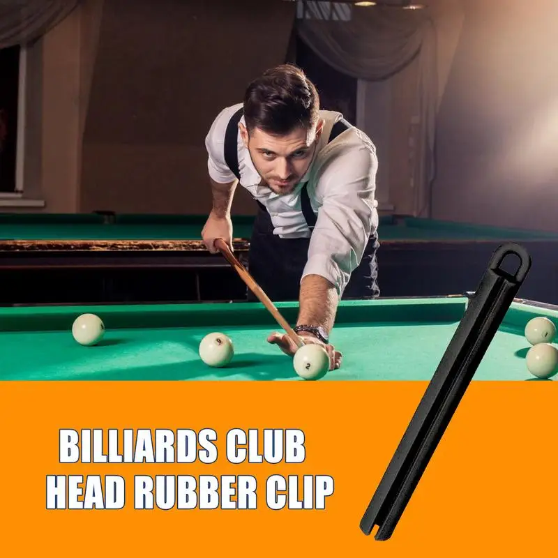 Billiards Pool Cue Clips Storage Clips Pool Cue Clamps Cue Stick Holder Billiard Cue Hangers Rubber Locating Clips Billiard