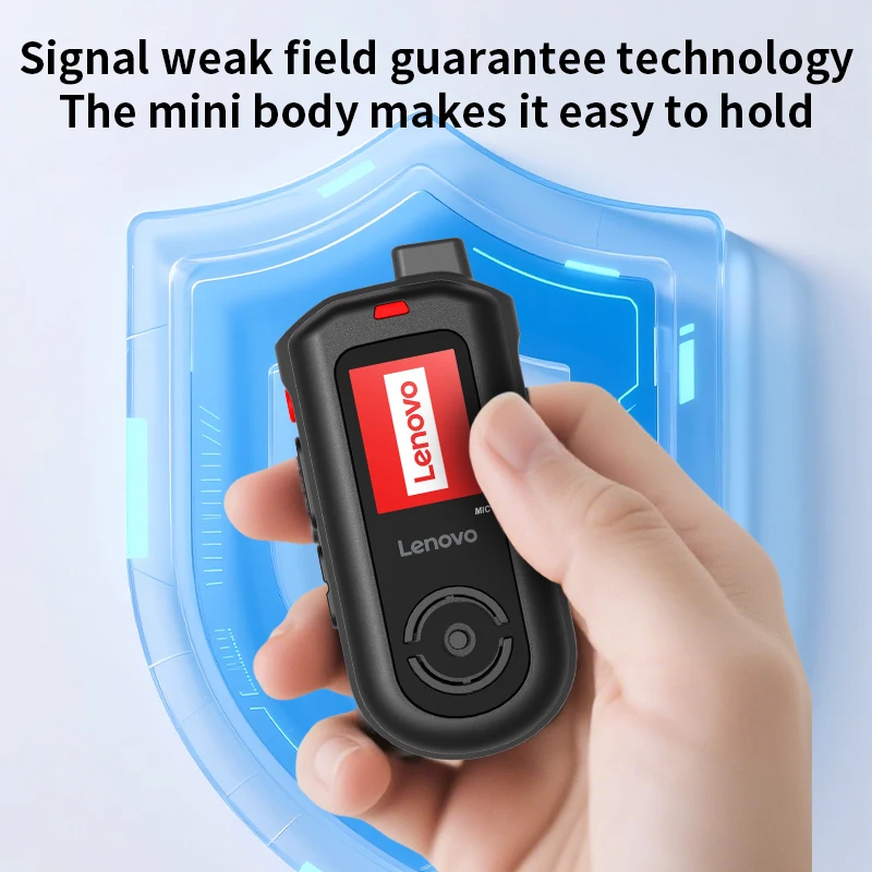 Lenovo (MINI RADIO SIM Lifetime Free）Global 4G POC walkie talkie, 5000 KM remote walkie talkie, global police civilian fleet