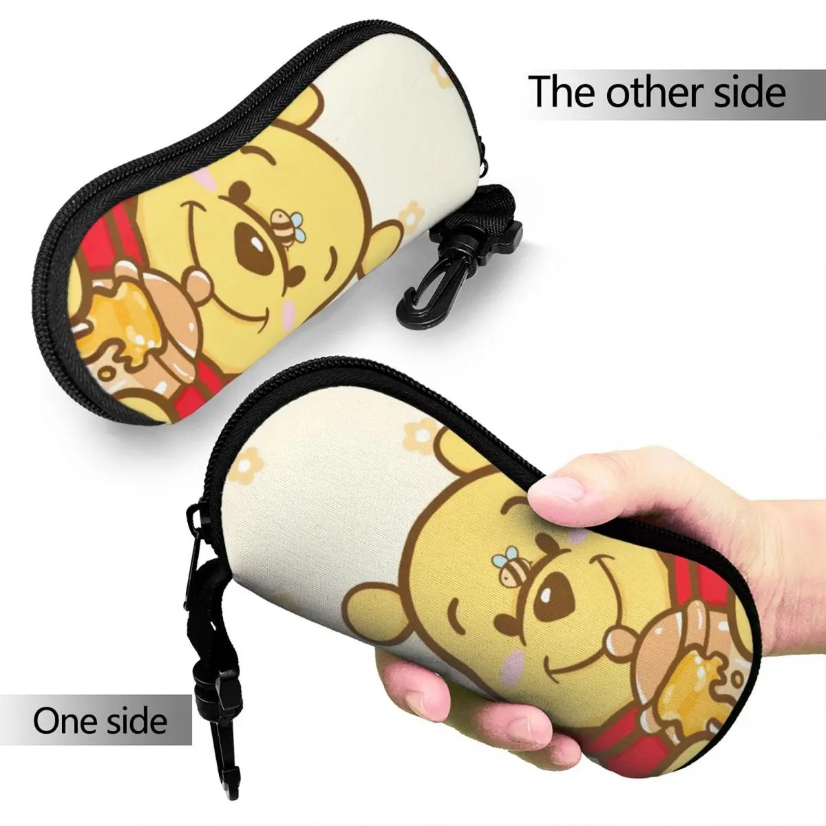 Winnie The Pooh Glasses Case Student Accessories Eyewear Protector Office Sunglasses Box