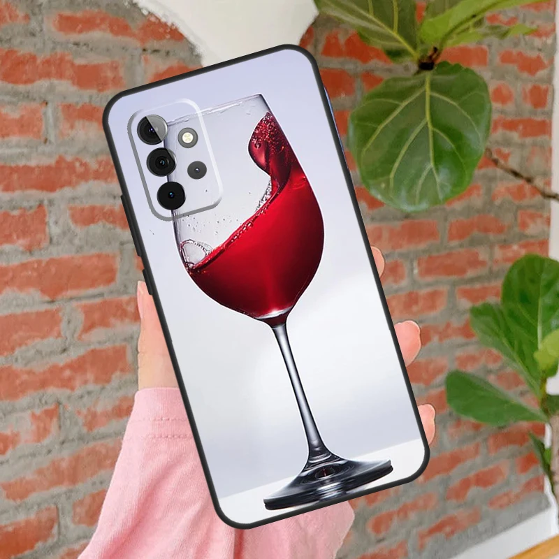 Чехол для телефона Cool Red Wine Glass для Samsung Galaxy A15 A25 A55 A54 A34 A14 A35 A52 A32 A12 A51 A71 A13 A33 A53