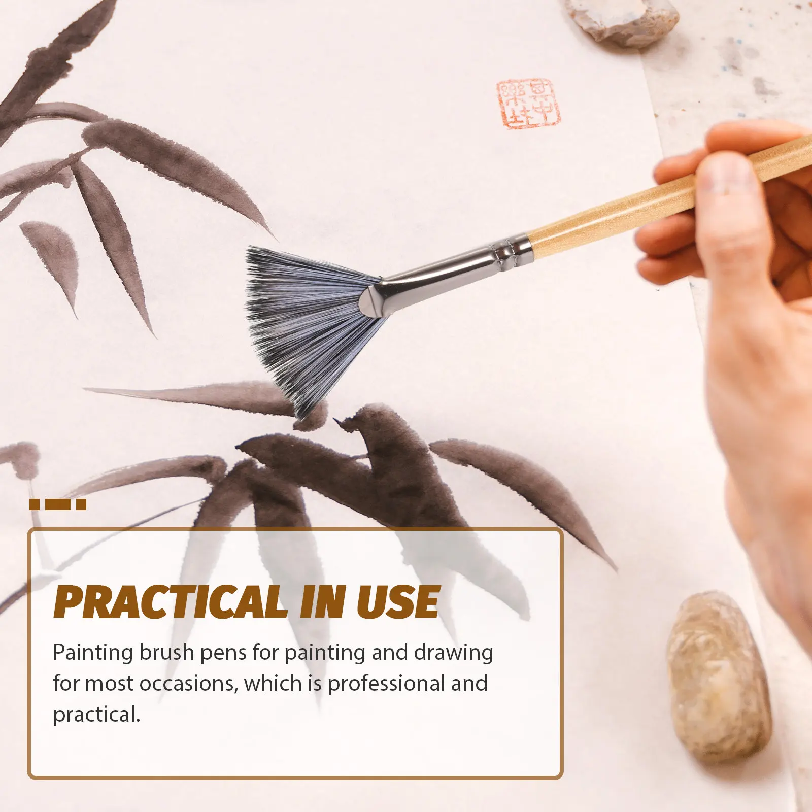 1Set Professional Watercolor Brush Set for Acrylic Oil Painting Face Nail Miniature Detail Rock Gouache Art Student Painting