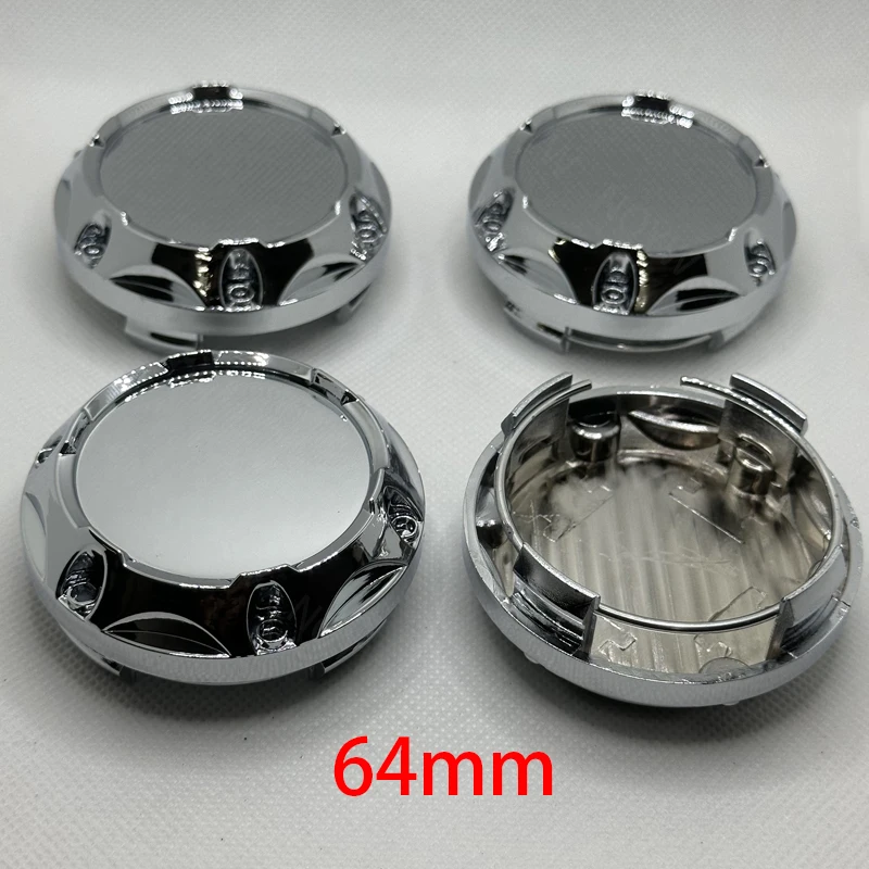 4 قطعة/الوحدة فارغة لا شعار 64 مللي متر عجلة غطاء المركز ABS السيارات محور عجلات غطاء حافة تجديد الديكور الإبداعي Hubcap غطاء غبار اكسسوارات #1