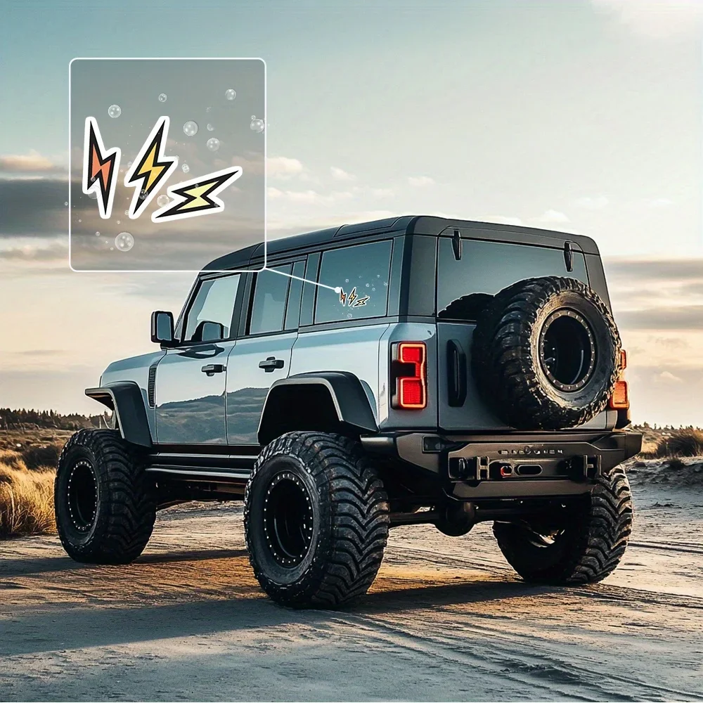 1 шт., красочная наклейка на болт с молнией, наклейка-клей для телефона, ноутбука, скрапбукинга, уличного стиля, подарок для любовника