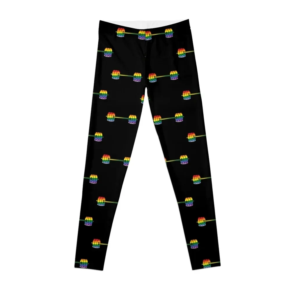 

Pride Rainbow Barbell Leggings gym pants Legging sport Womens Leggings