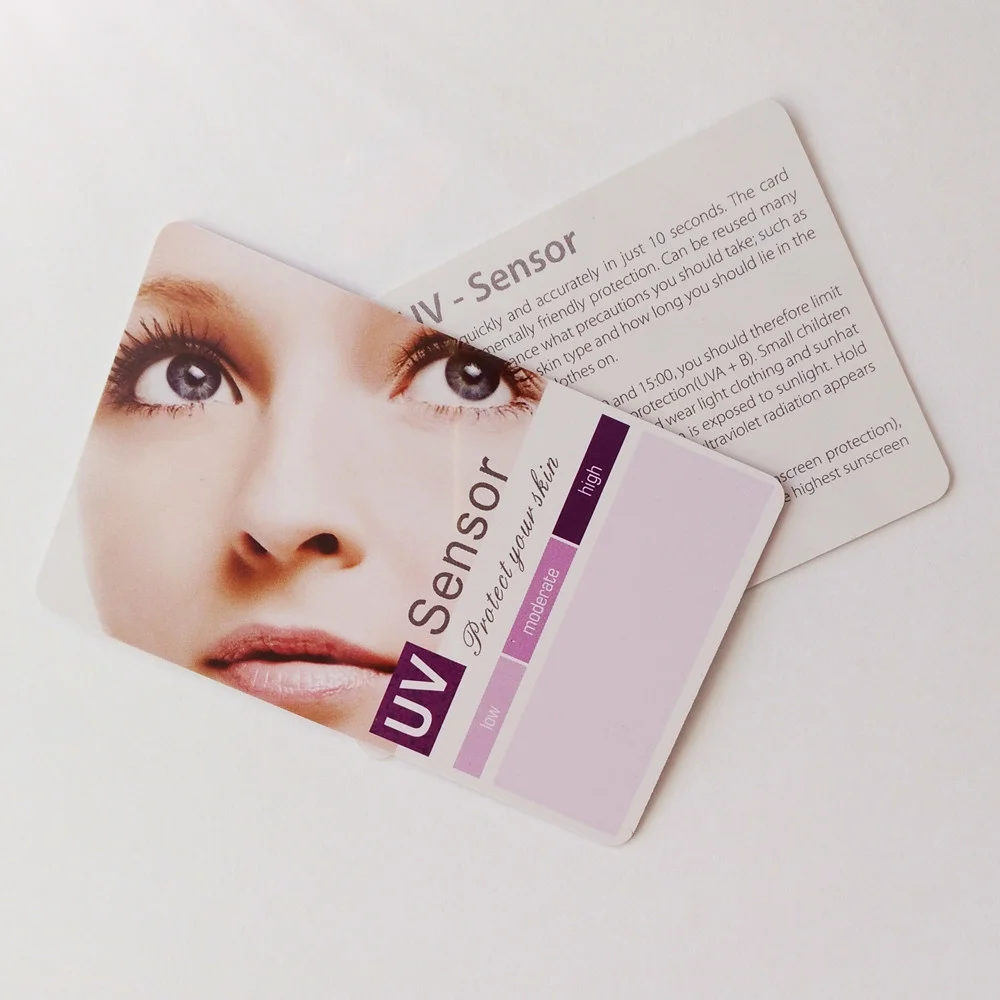 Skin Protection Uv Test Change Color In Sunlight Summer Accessories Increase In Demand Affordable Uv Test Cards Solar Probe