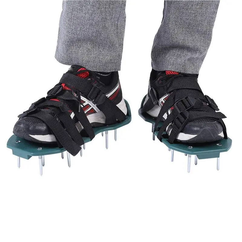2 Pair Of Lawn Aerator Shoes For Grass, Lawn Lawn Soil Loosening Aerator Spiked Shoes Gardening Tool For Outdoor