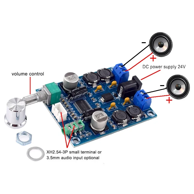 TPA3118D2 Digital Amplifier Bboard High-definition Version Audio Power Amplifier Board Output 45W * 2