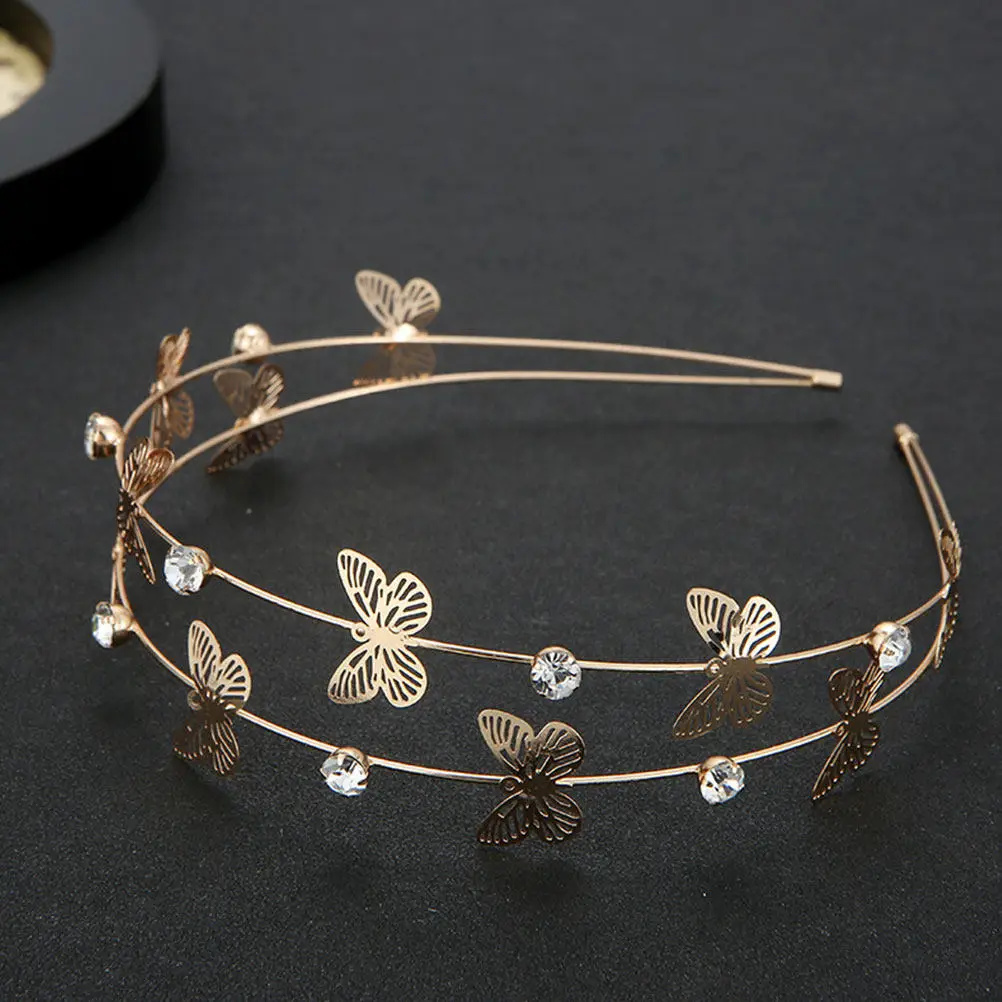 

3Pcs Metal Star Moon Hairbands Chic Rhinestone Bridal Head Hoop Wedding Party Girls Women Hair Ornament Delicate Crystal