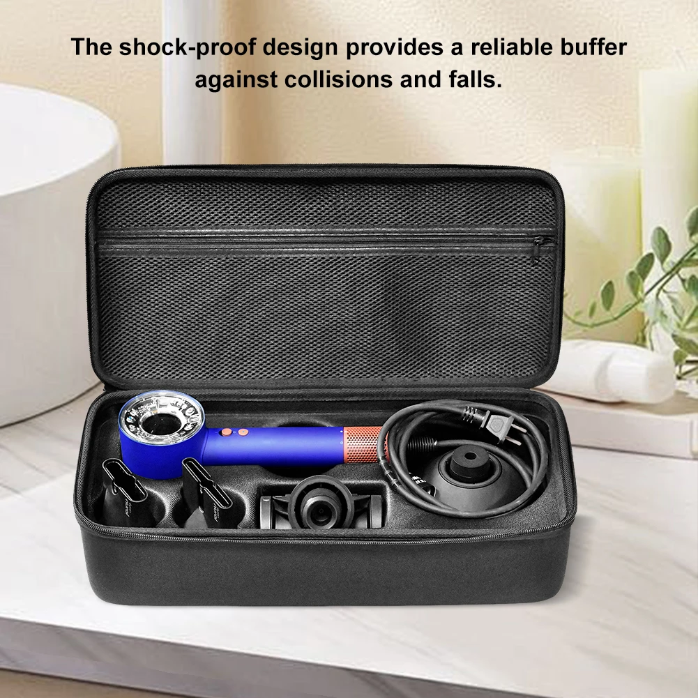 

Hard Carrying Case Nylon Dustproof Protective Storage Case Travel Carrying Bag for Dyson Supersonic Hair Dryer HD08/HD15/HD16