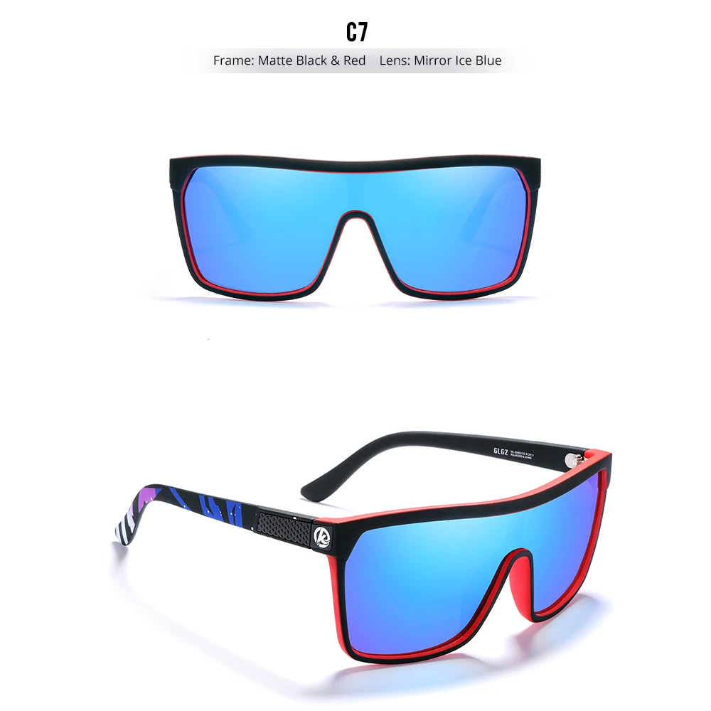 Kdeam High-End-Angels onnen brille für Männer und Frauen einteilige polarisierte Sonnenbrille mit langlebigen 5-Barrel-Scharnieren – Detail 19
