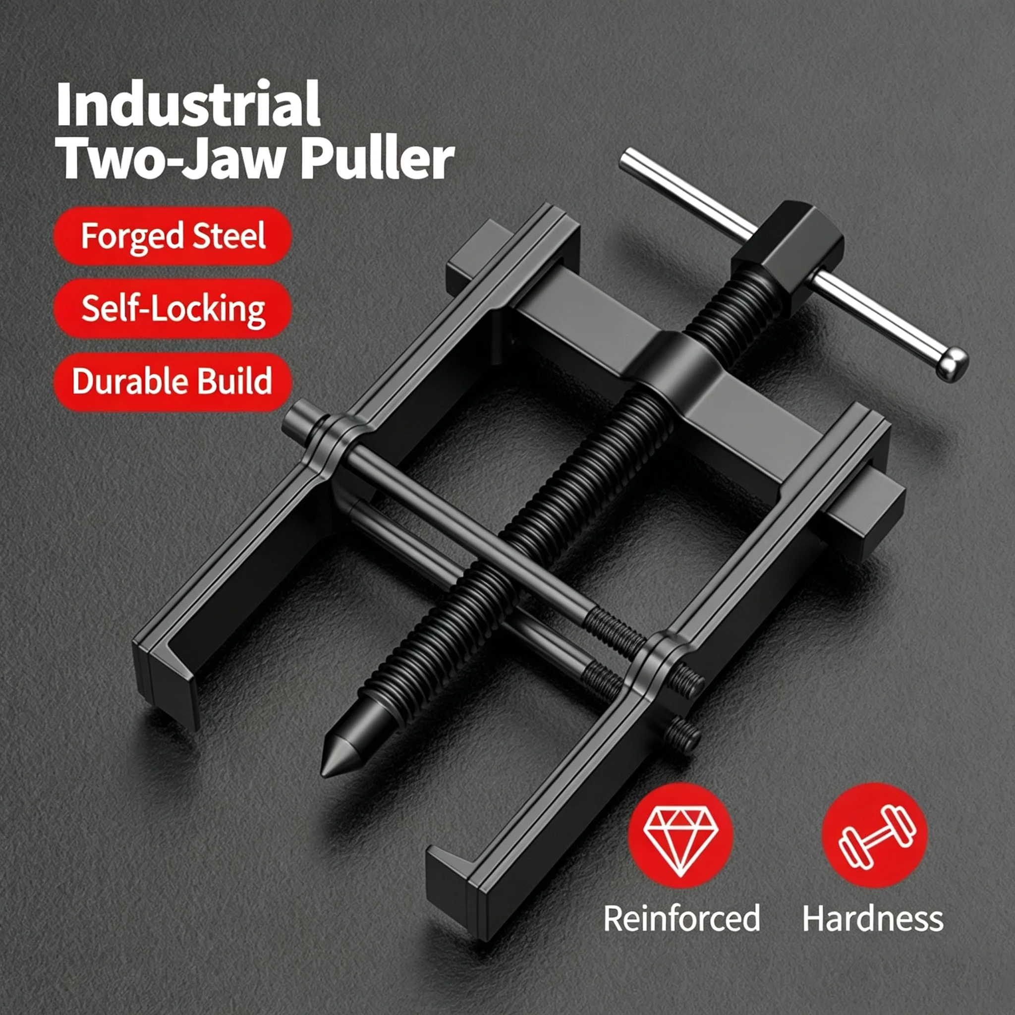 Heavy Duty Two Jaw Gear Bearing Puller 2 To 6 Inch Extractor Labor Saving Hardware Tool Auto Mechanical Bearing Gear Removal
