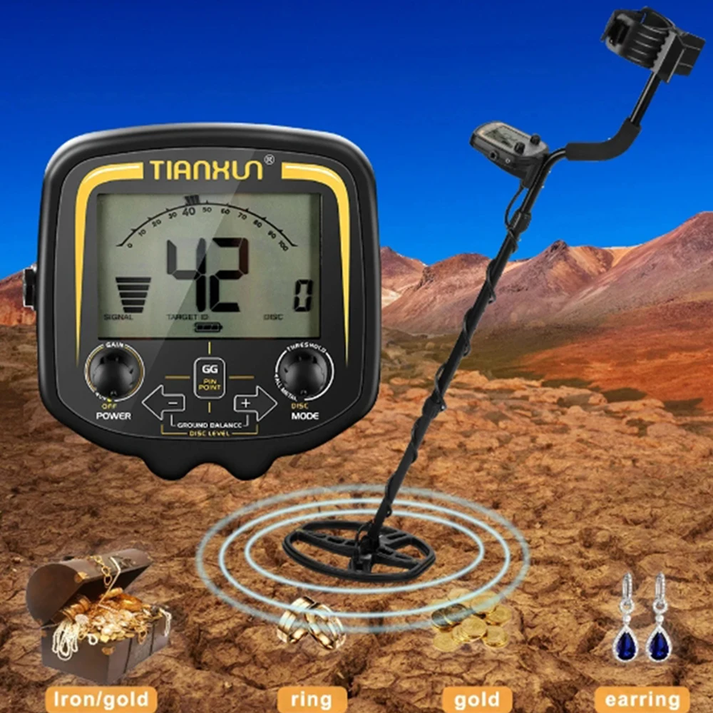 Professional TX-850 Gold Metal Detector High Performance Underground Treasure Hunter TX850 LCD Screen Display Super Stable Modes