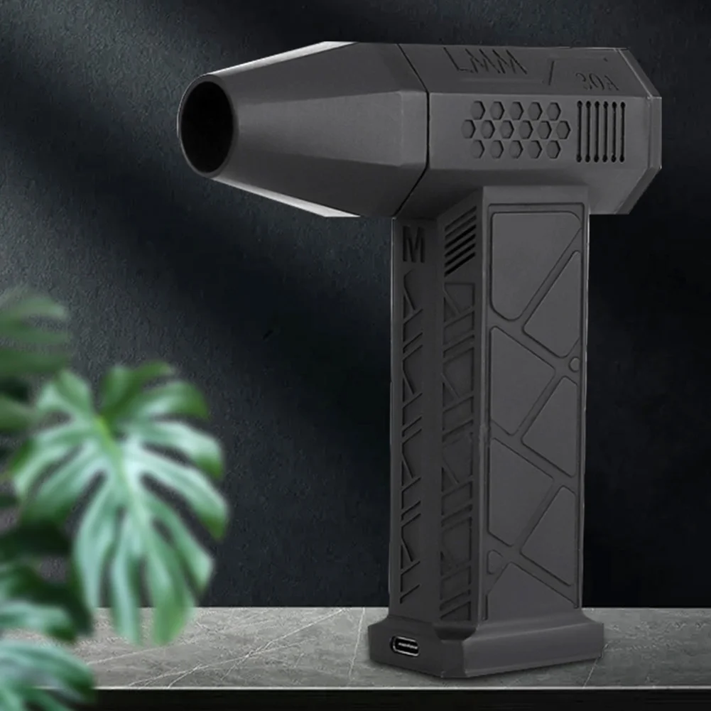 130000RPM Mini Turbo Jet Fan Rechargeable Brushless Motor Violent Turbo Fan Jet Blower for Computer Keyboard Outdoor Car Home