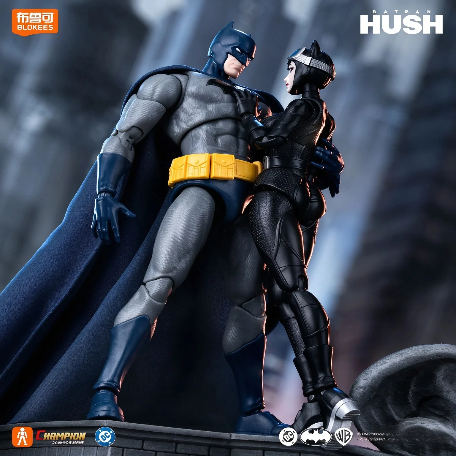 New Blokees DC Heroes Beyond Edition Batman Catwoman Hush Snap Fit PVC Articulated Action Figure Model Collectible Gift Birthday view 6