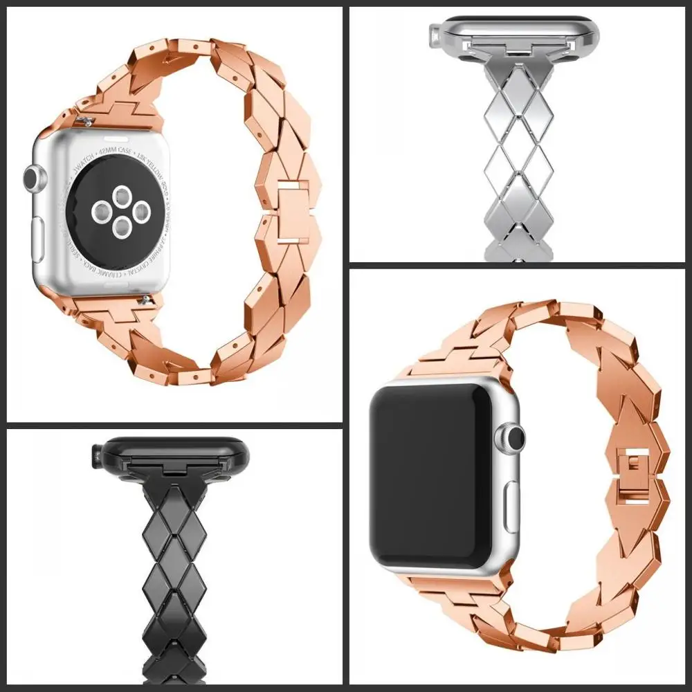 Stainless Steel Metal Strap for Apple Watch Ultra 87654SE 49mm 45mm 41mm 44mm 40mm Smart Watch Wristband for Iwatch 32 38mm 42mm