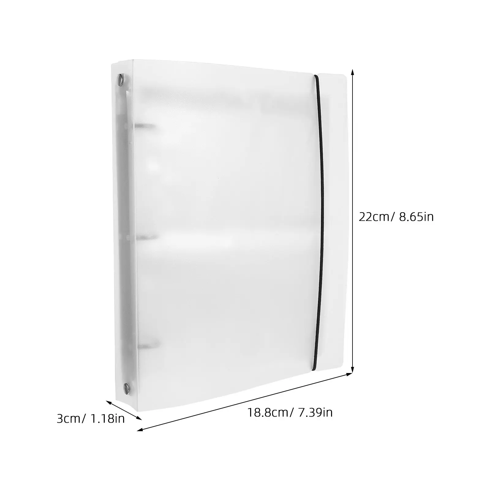 Index Card Binder 0.35x0.51 Clear Card Holder 40 Sleeves Recipe Plastic Sleeves for Flash Cards Study Notes Kitchen Organizer