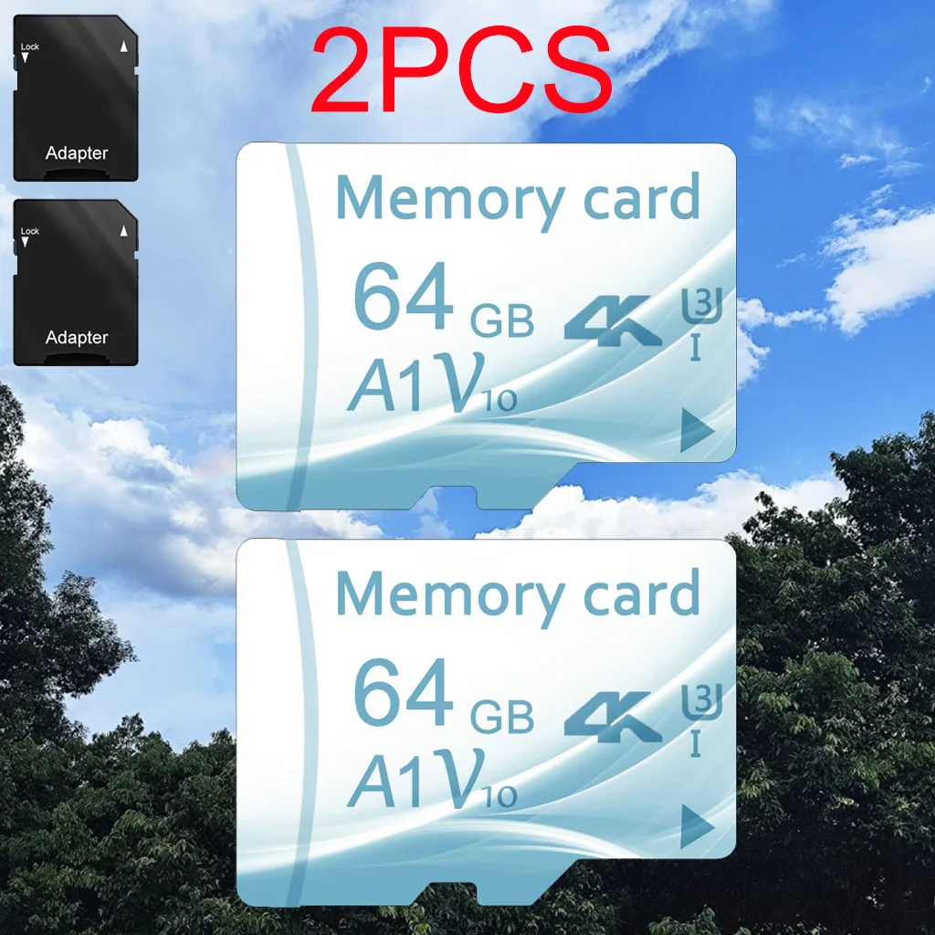 2PCS Class 10 memory card 4GB 8GB 16GB 32GB mini card 64GB 128G cartao de memoria mini TF Card For smartphone with gift