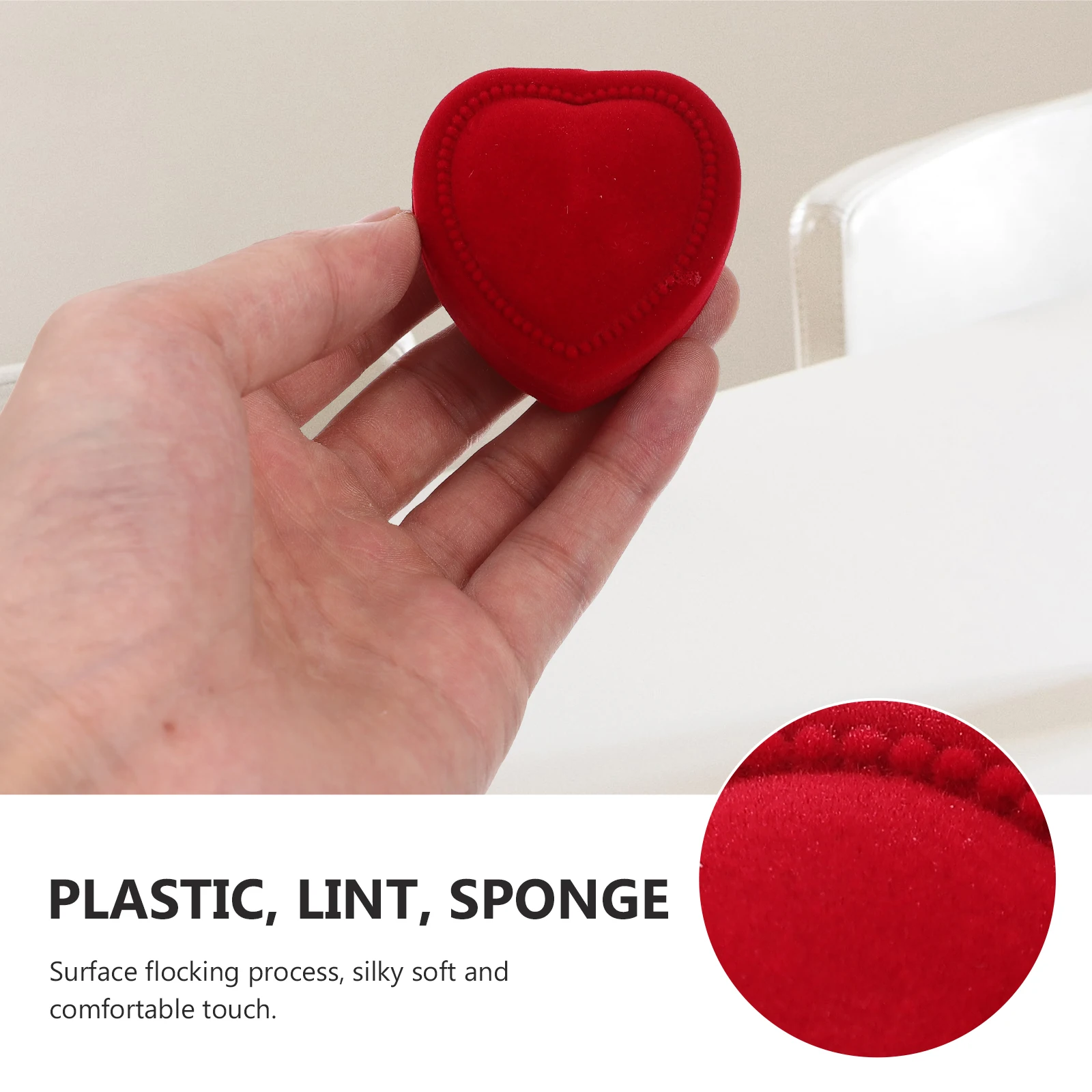 

Heart Earring Storage Box Wedding Boxes for Ceremony Shape Jewelry Organizer Miss