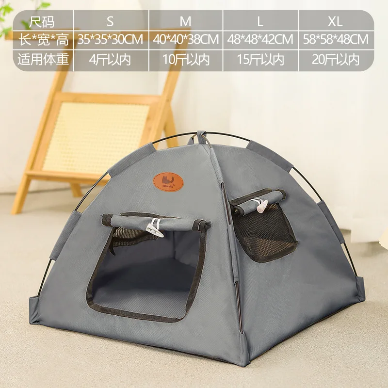 Casa de campaña transpirable para perros y gatos – Plegable para verano - imagen 5