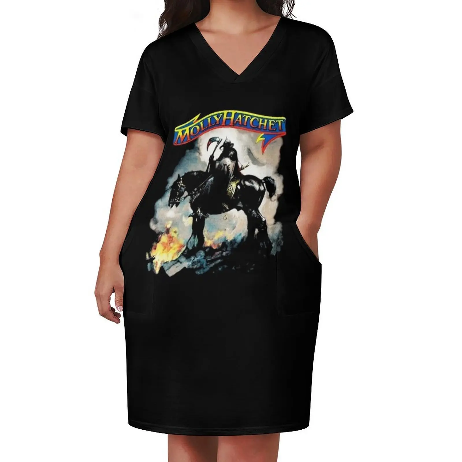 Best trending molly hatchet Loose Pocket Dress birthday dresses for women prom dresses summer dresses evening dress women