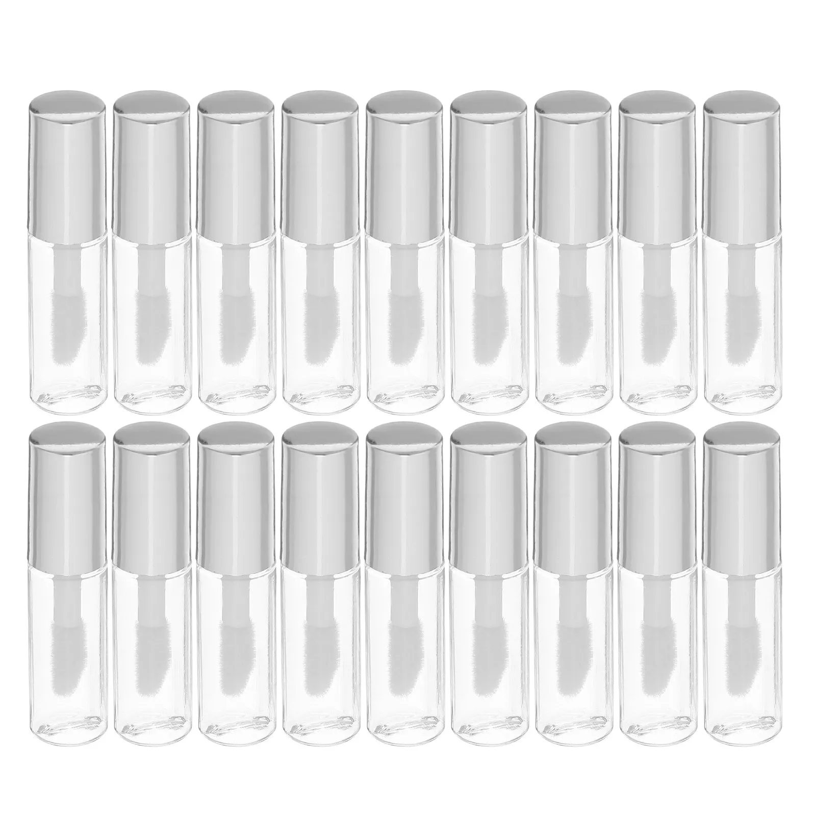 

30Pcs Mini Lip Gloss Tubes 1.2ml Clear Refillable Empty Containers Wide Opening Portable Leakproof for Lip Glaze Balm