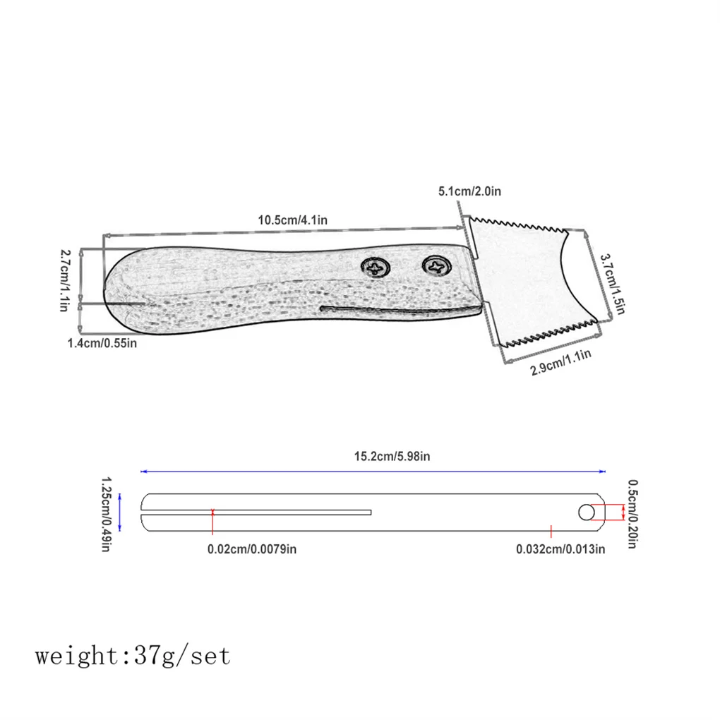 Strumenti di riparazione per tastiera in acciaio inossidabile Kit di manutenzione per chitarra leggero professionale protezione per tastiera resistente all'usura