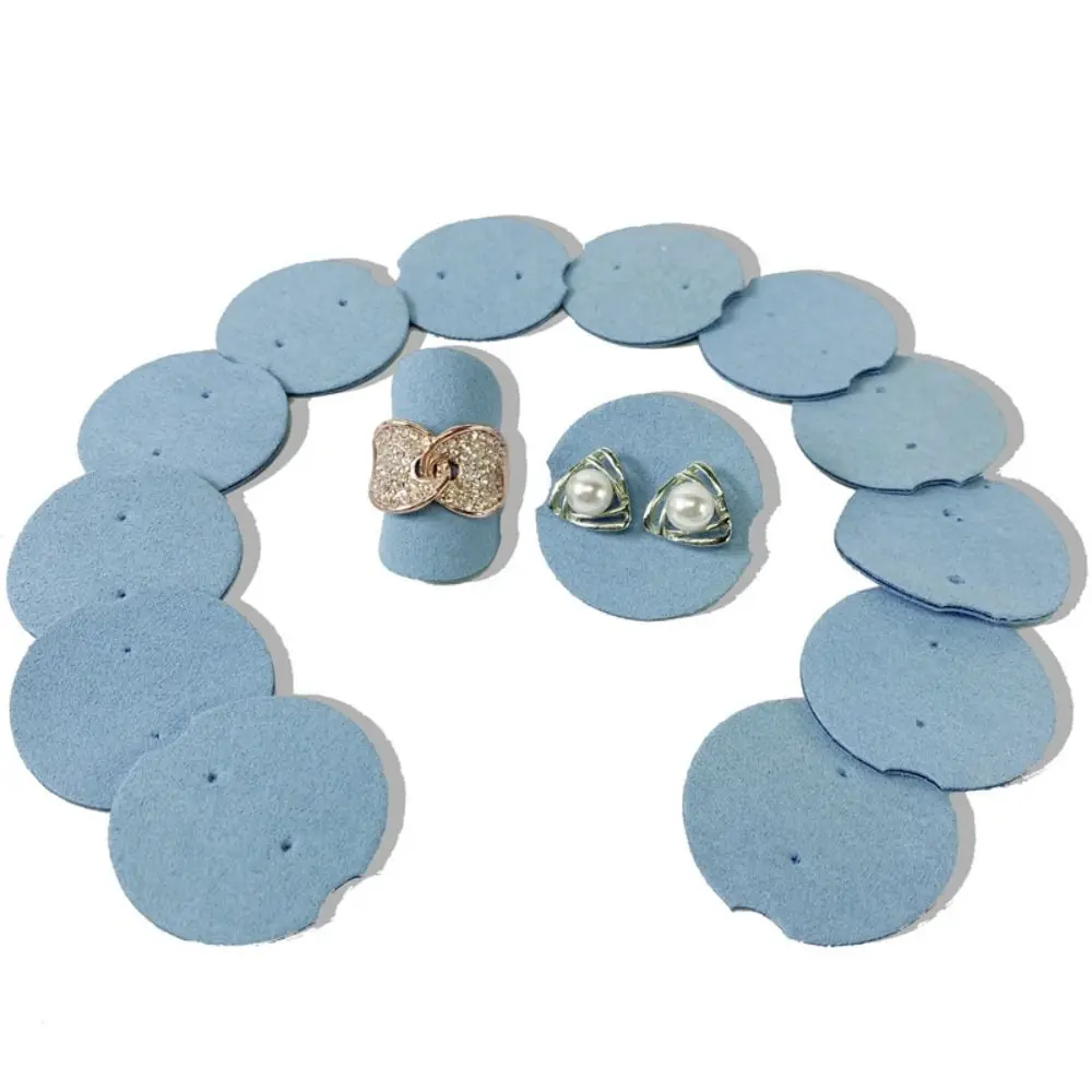 12 قطعة حلقات متعددة الوظائف عرض منصات مستديرة المنظم أقراط حامل بطاقة بسيطة تغليف المجوهرات حلقة مستديرة حامل هدية