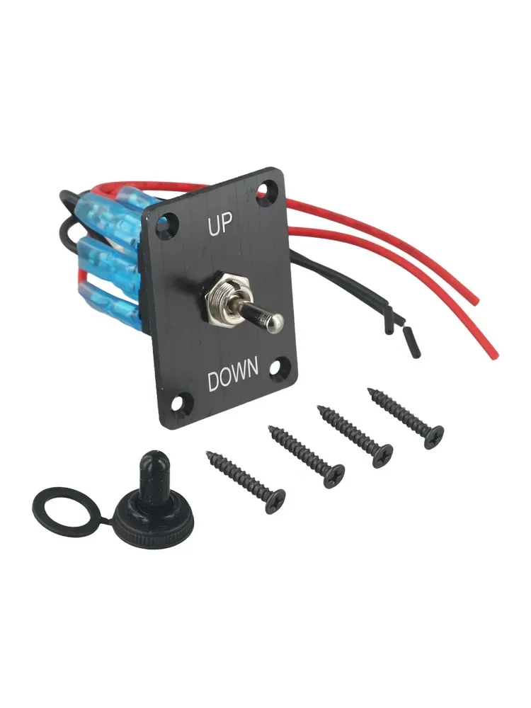3 Position 6 Pin Rocker Switch for Toggle Switches ON-Off-ON with Cap and Panel for Motor Reverse Rotation Control