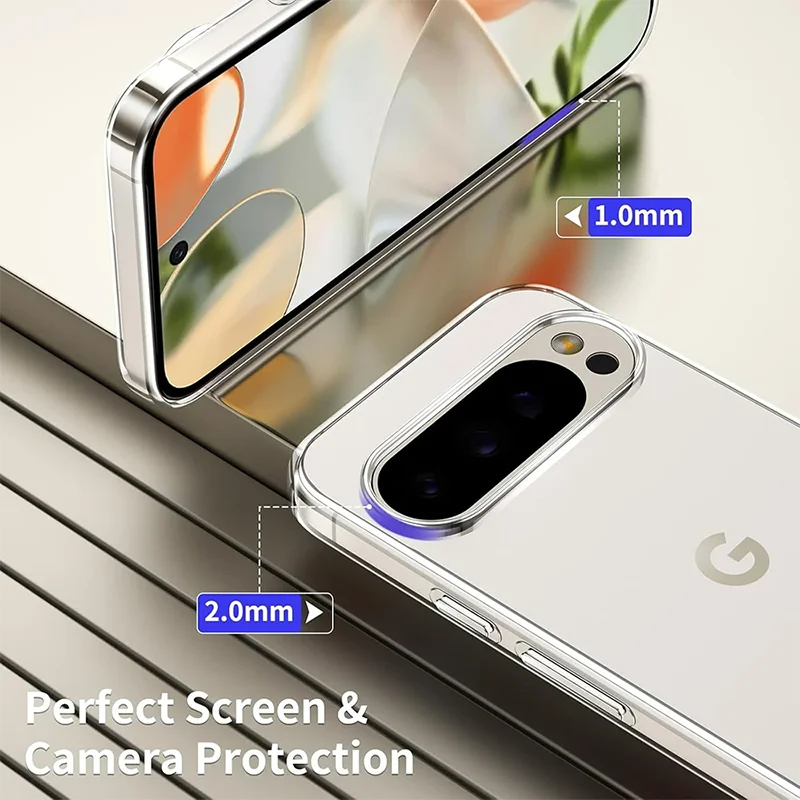 Ultra Thin Shockproof Silicone Case For Google Pixel 9A 9 ProXL 8 7 6 A Pro XL 8A 7A 6A Soft Cover Clear Ultra Thin Shell Funda