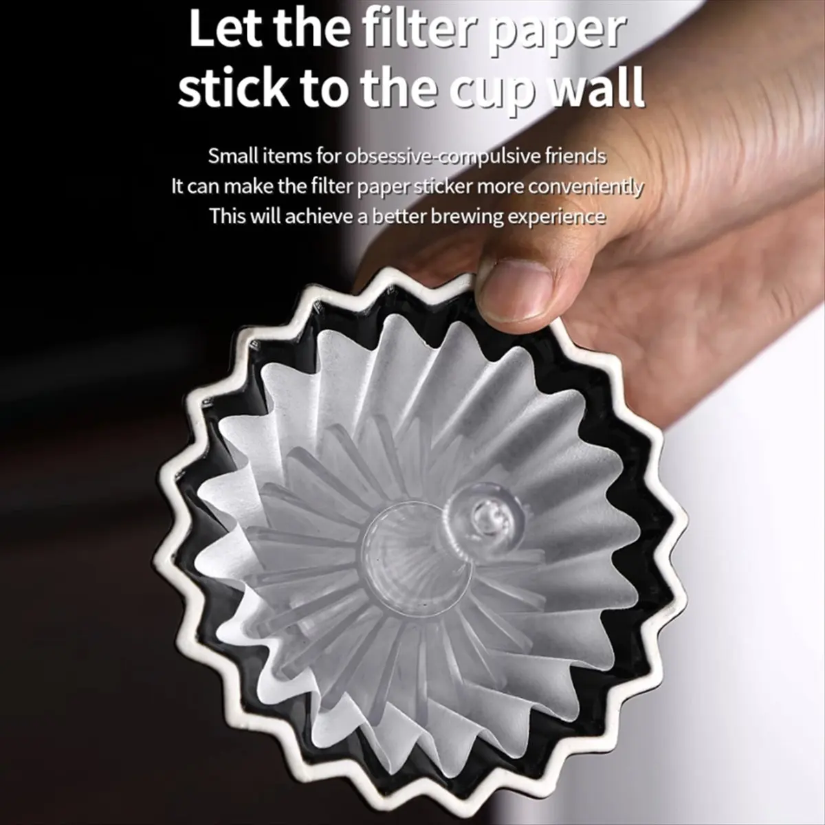 Top Coffee Filter Paper Assistant Cake Tritan Coffee Filter Cup FilterPaper Pres Cone HotWater Household Coffee Accessorie A