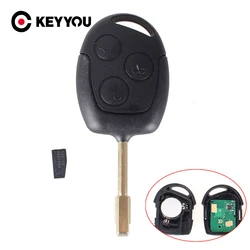 KEYYOU zdalny dostęp bezkluczykowy brelok do forda Mondeo Fiesta Focus Ka Transit 4D60 Chip FO21 Blade 3 przyciski 433MHZ