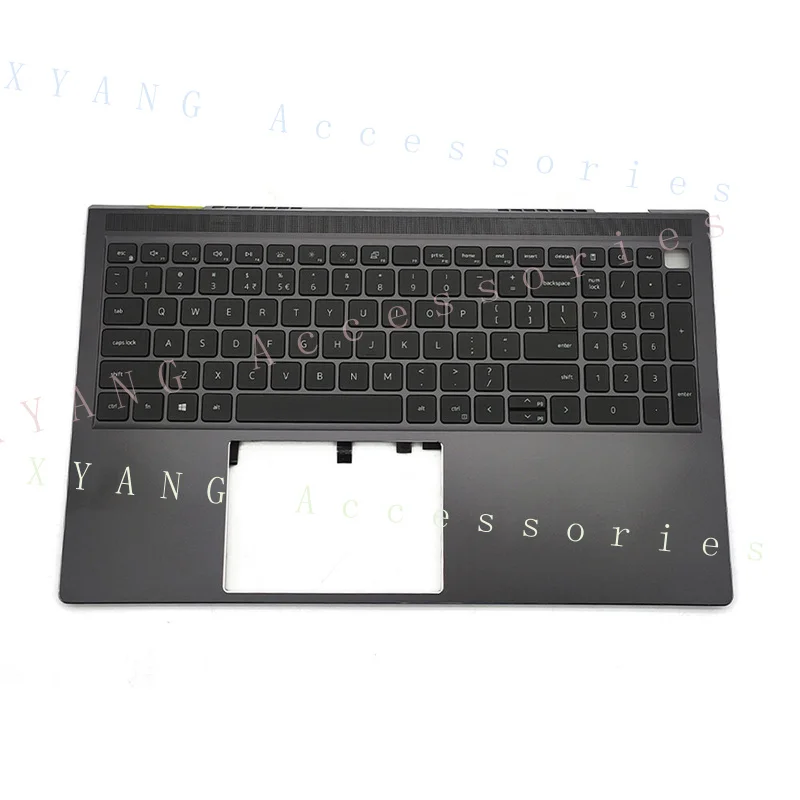 PP+ New For Dell Vostro 15 7510 Palmrest Backlit Keyboard Upper Case 0XV1DW Black US