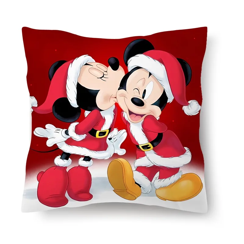 ميكي ماوس عيد الميلاد المخدة لطيف أنيمي المخدة غرفة المعيشة أريكة أفخم وسادة جناح غرفة المنزل الطرف الديكور عيد الميلاد