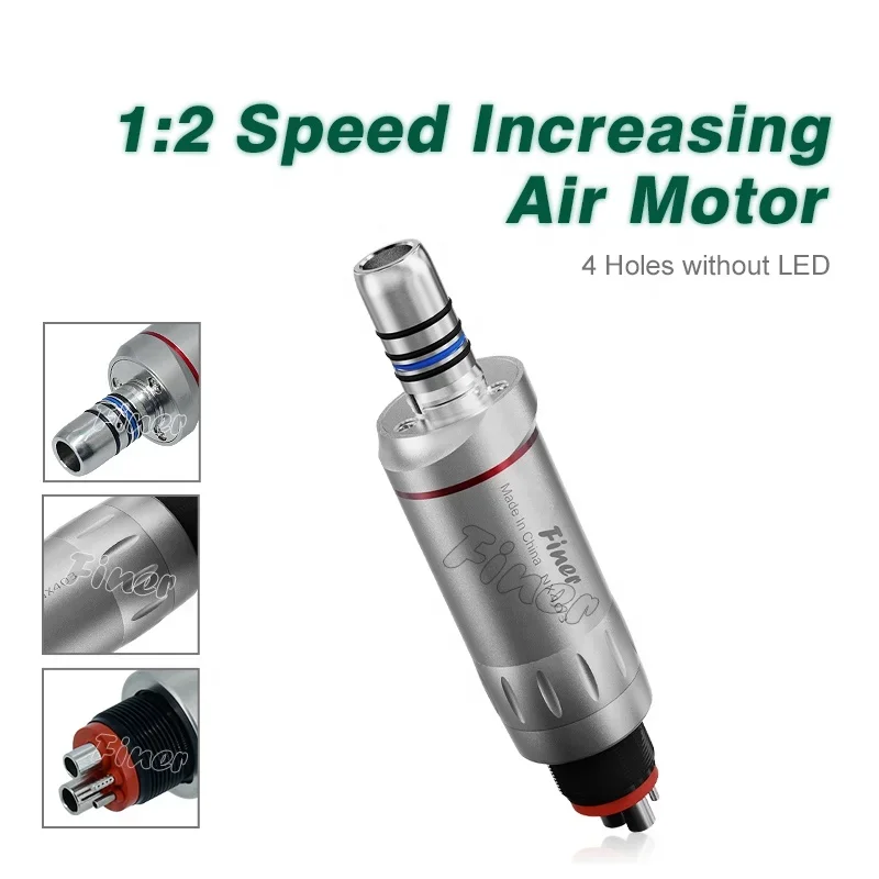 4 Holes 1:2 Increasing Speed Air motor with Internal Water Spray